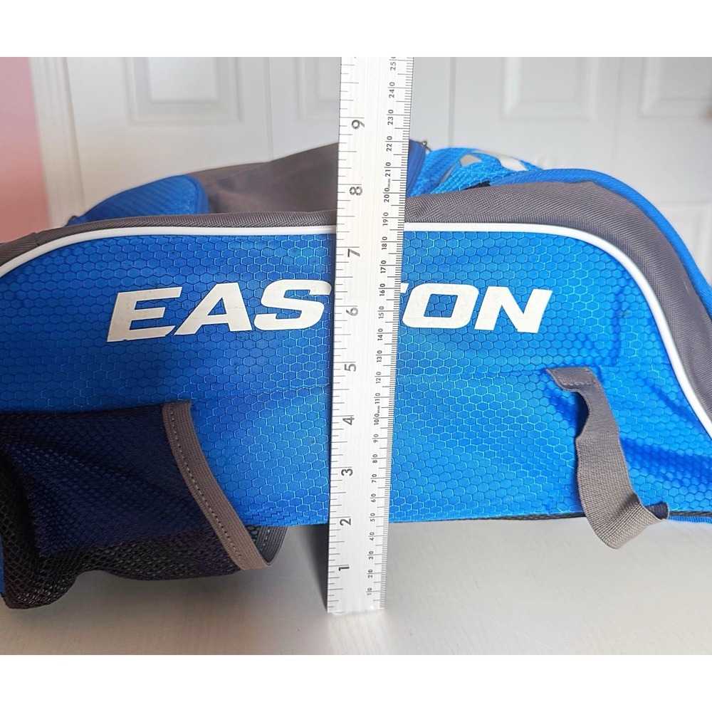 Easton Softball Backpack Blue/Black For Sports Equipment 8" Tall 20" Long - Picture 11 of 12